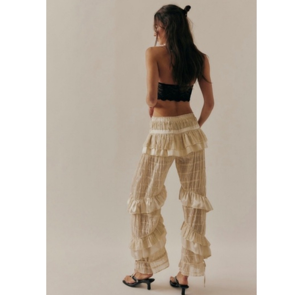 Free People Belle Ruffle Pants - Picture 2 of 9